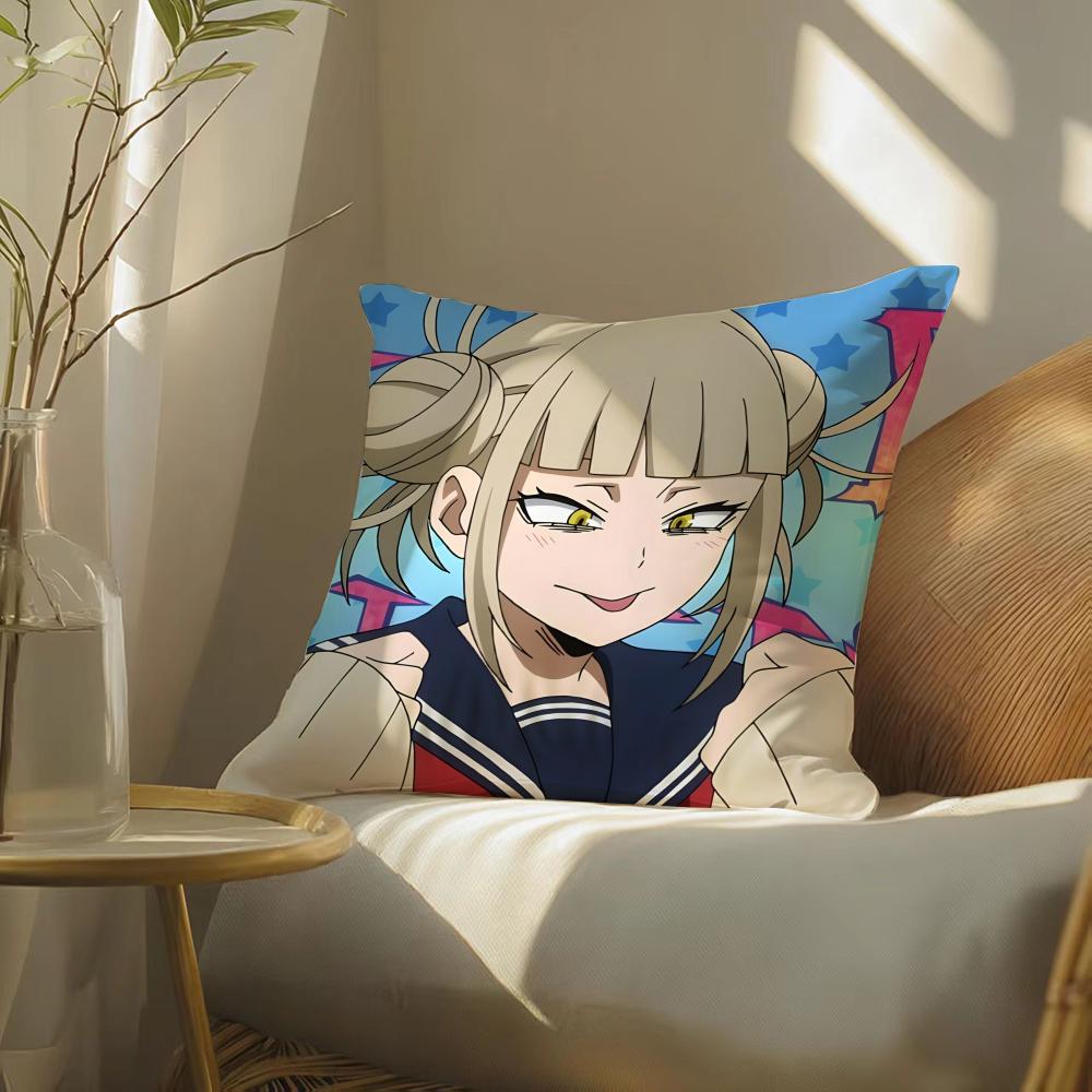 M-My Hero Academia Himiko Toga Pillow Case Pattern Printed Pillowcase For Living Room Sofa Cushion Cover & Bedroom Decor
