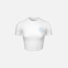BARREL Women'S Resort Short Sleeve Crop Rash Guard Off-White (B3Swwcr008Owt)