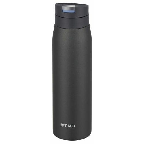 Tiger Sahara Mug, 600ml Stainless Steel Water Bottle, One-Touch, Lightweight, Ebony Black, MCX-A602KE
