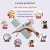 20W Portable Hot Melt Glue Gun for DIY Jewelry with 7mm Adhesive Sticks