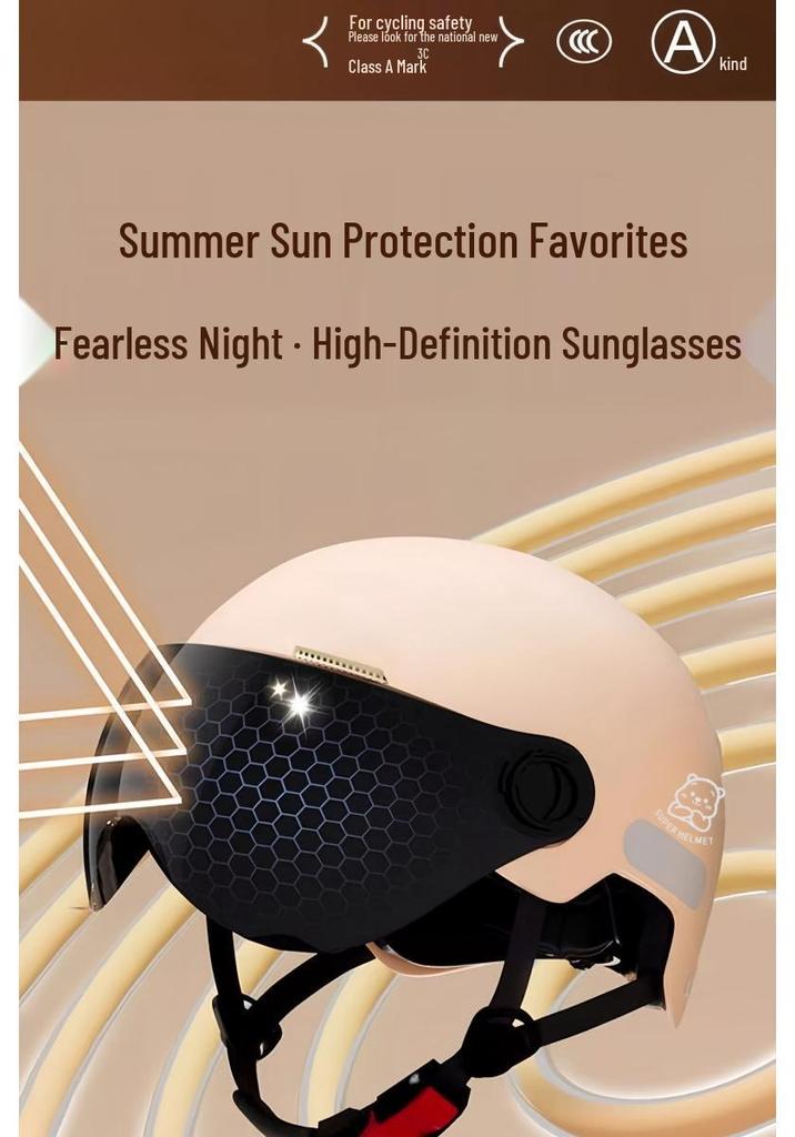 3C Certified Universal Electric Bike & Scooter Safety Helmet for All Seasons, Men & Women