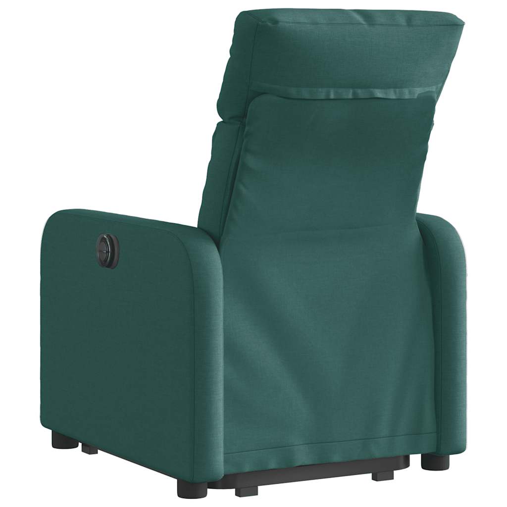 Recliner Chair with Lift Assist Dark Green Fabric