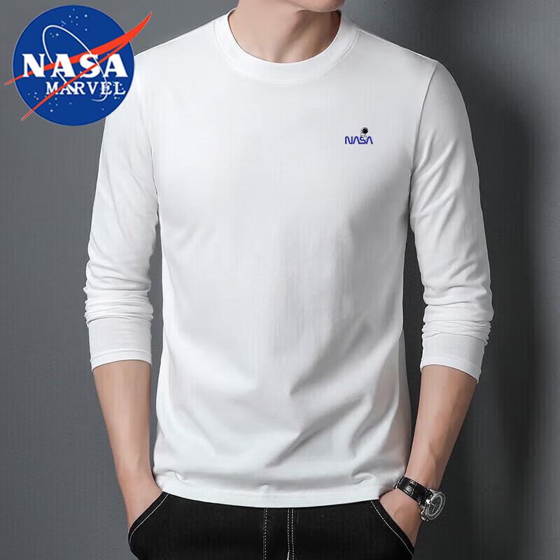 

Мужская футболка с длинным рукавом и круглым вырезом NASA MARVEL L