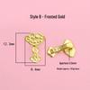 S999 Sterling Silver Auspicious Clouds Fu Pendant with Golden Wheel Beads for DIY Bracelet - Silver Jewelry Accessories