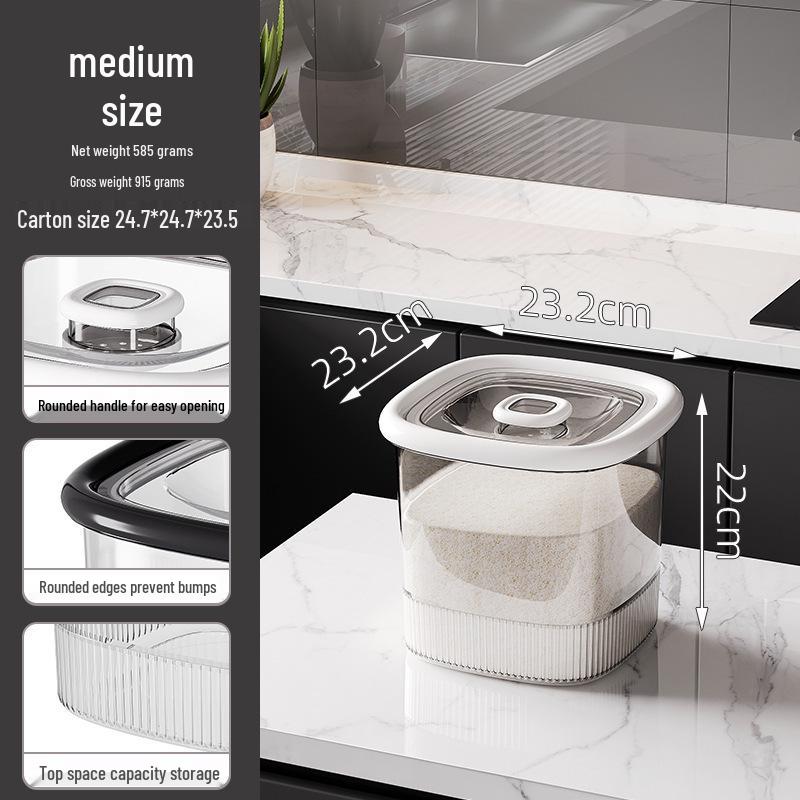 Szczelny pojemnik do przechowywania ryżu i zbóż, odporny na owady