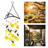 Handcrafted Bees Wind Chimes Glass Charm For Indoor Outdoors Garden Patios Decoration Harmonious Sounds Memorial Accessories