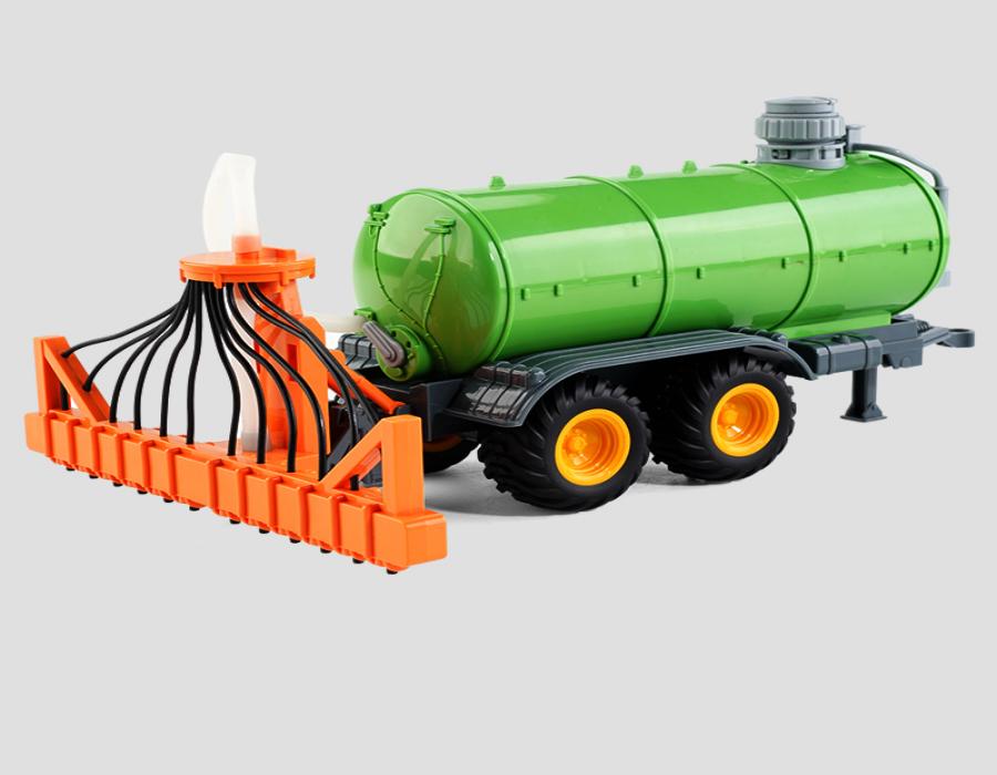 RC Farm Tractors Car 1/24 Radio Controlled Cars and Trucks 2.4G with Light Simulated Engineering Truck Model Toys for Kids Xmas