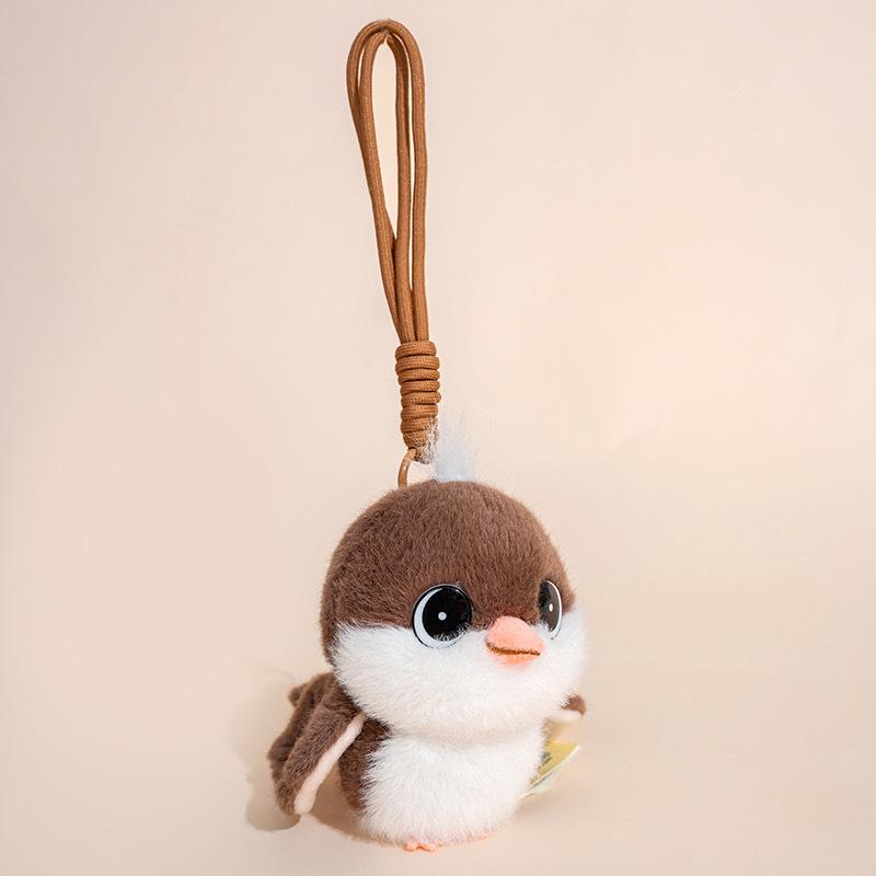 Adorable Sparrow Plush Charm Doll Ornament