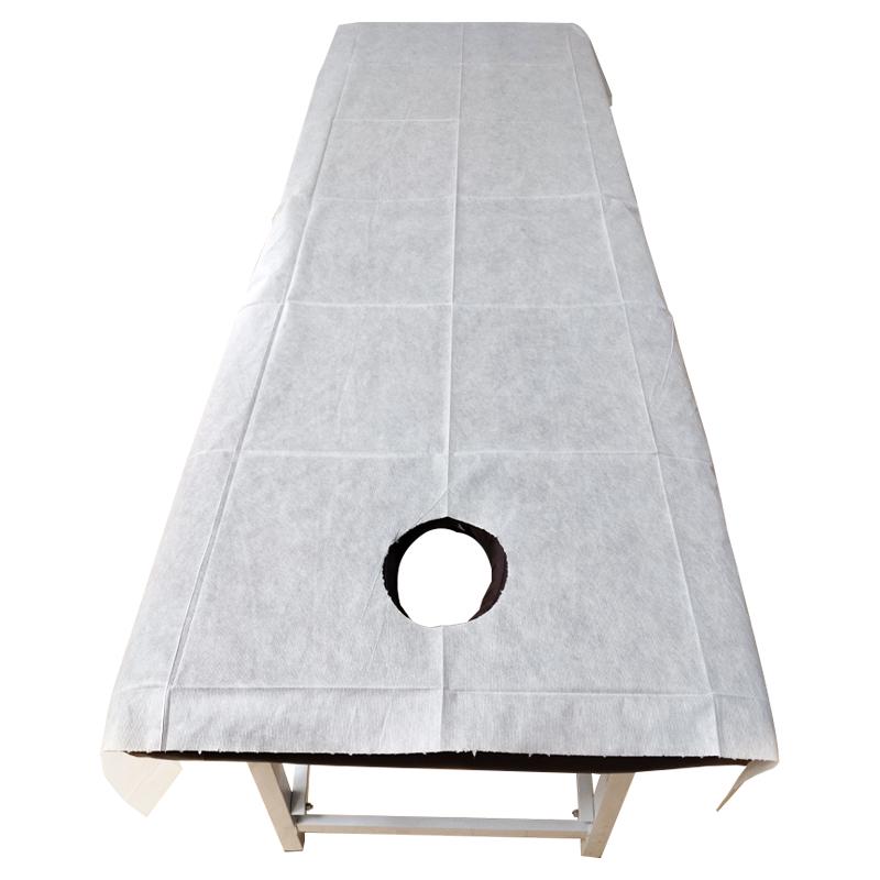 Thick Disposable Beauty Salon Massage Bed Sheet with Face Hole