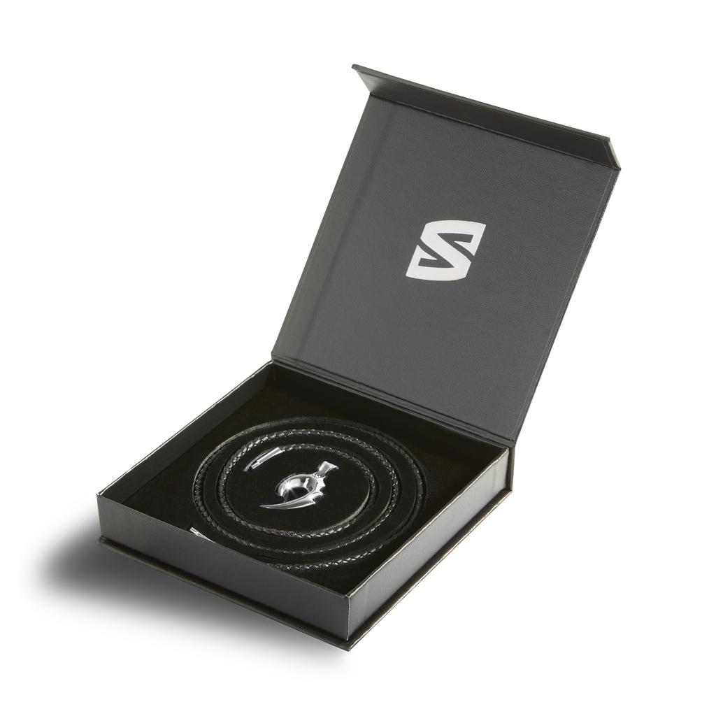 Halskette für Leder-Choker mit Geschenk für Schmuckschatulle enthalten [SERASAR] Männer, Schwarz, 50cm, Anhänger, Männer,