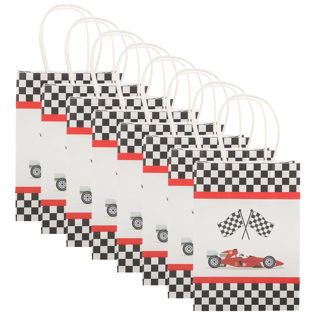12 Pcs Printed Paper Tote Bag Gift Medium Size Bags Extra Large Packing for Florist Festival Presents Portable Decorative