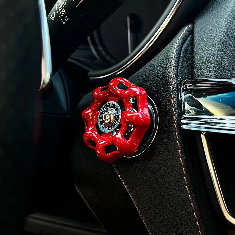 

Наклейка на ручку переключения передач автомобиля, крышка рычага переключения передач, кнопка переключения клапана, стартер, декор панели приборов салона, аксессуары для автозапчастей