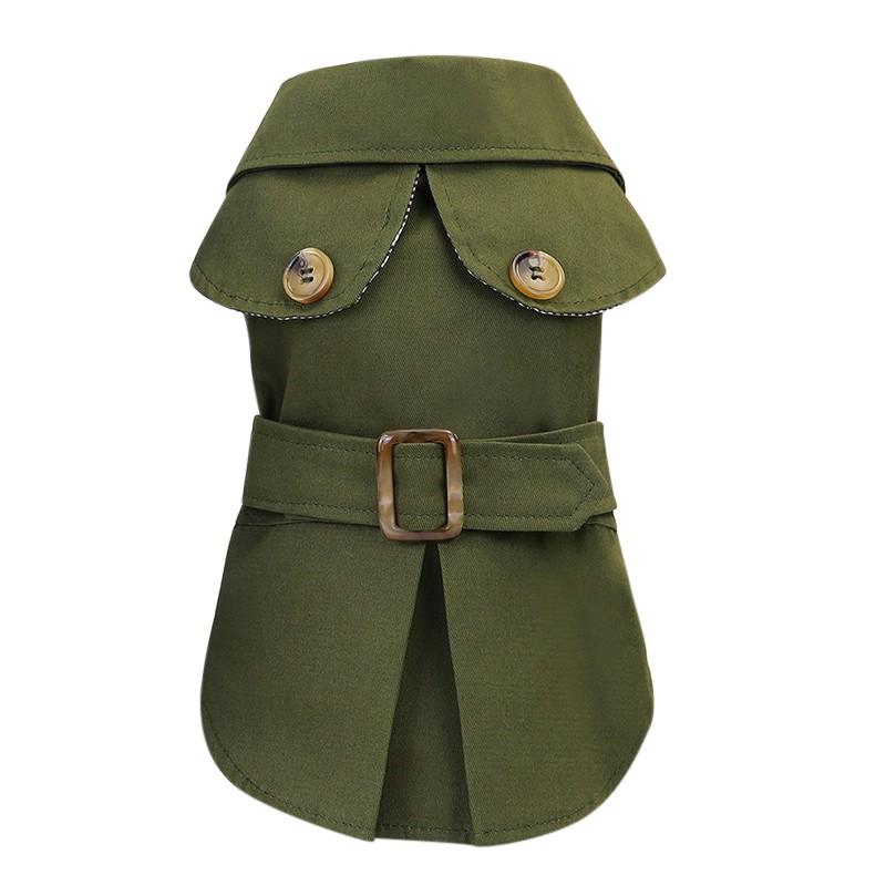 Hundemantel Trench Pet Jacke Herbst Winter Hundekleidung für kleine Hunde Yorkie Gürtel Dekor Welpe Katze Kostüm Pudel Chihuahua Outfits