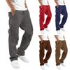 Sommer Neue Herren Arbeitshose Kordelzug Mehrfach-Taschen Freizeithose