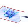 Festive Christmas Snowflake Pop up Card 3D Design with Vibrant Colors Christmas Greeting Card for Holiday