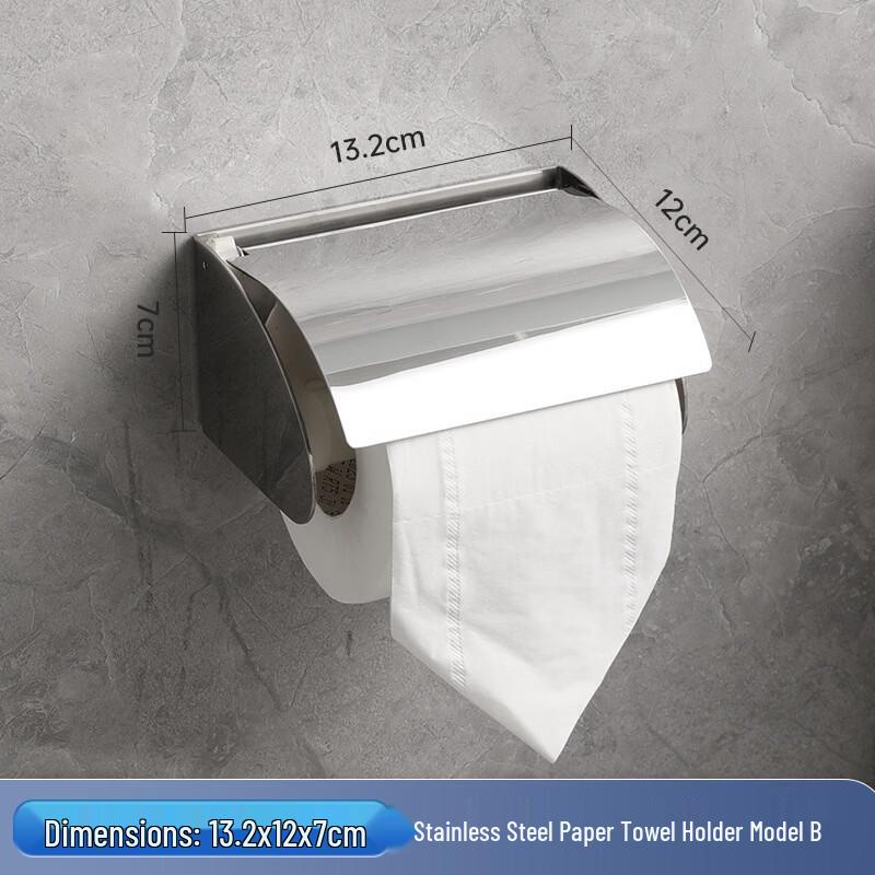 Stainless Steel Wall-Mounted Toilet Paper Holder
