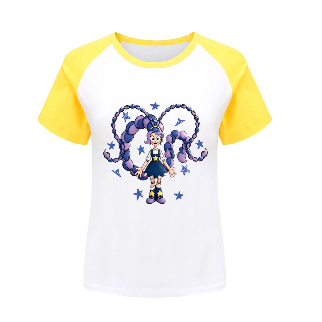 

5592 Kids Girls Lily Lovebraids Print Raglan Sleeves T-Shirt 170cm жовтий