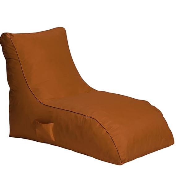 Jumbo Luxury Bean Bag Lounger with Beans Filled (Ready to Use)for Home, Office, Bedroom, Playroom, Living Room, Lounge Seating Color Yellow