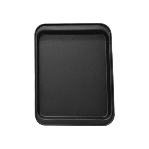 

OCIUIVEQ Rectangular Baking Sheet, Stainless Steel Oven Tray, Roll Cake Pan, 33cm, Bake-Resistant Plate, Black, 33x23cm