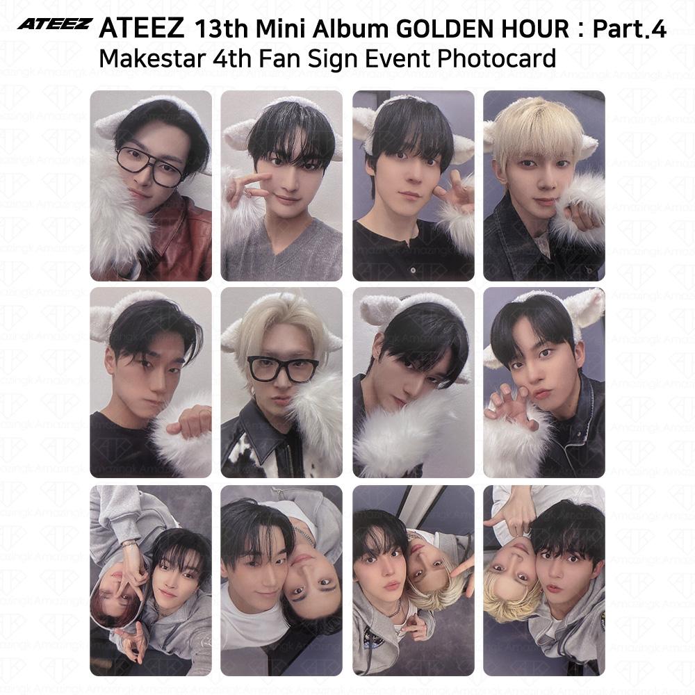ATEEZ 13th Mini Album Golden Hour Part.4 Makestar Fan Sign Event Photocard