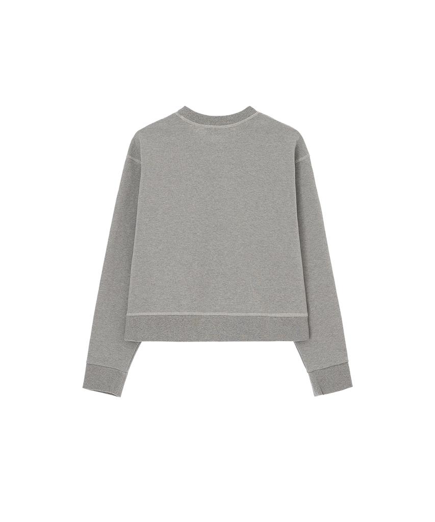 Iteoneolmomeonteu Outstitch Point Sweatshirt - Gray