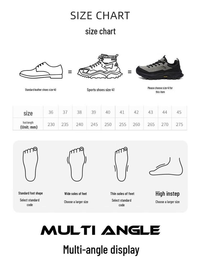 JEEP Men's Anti-Slip Hiking & Casual Walking Shoes