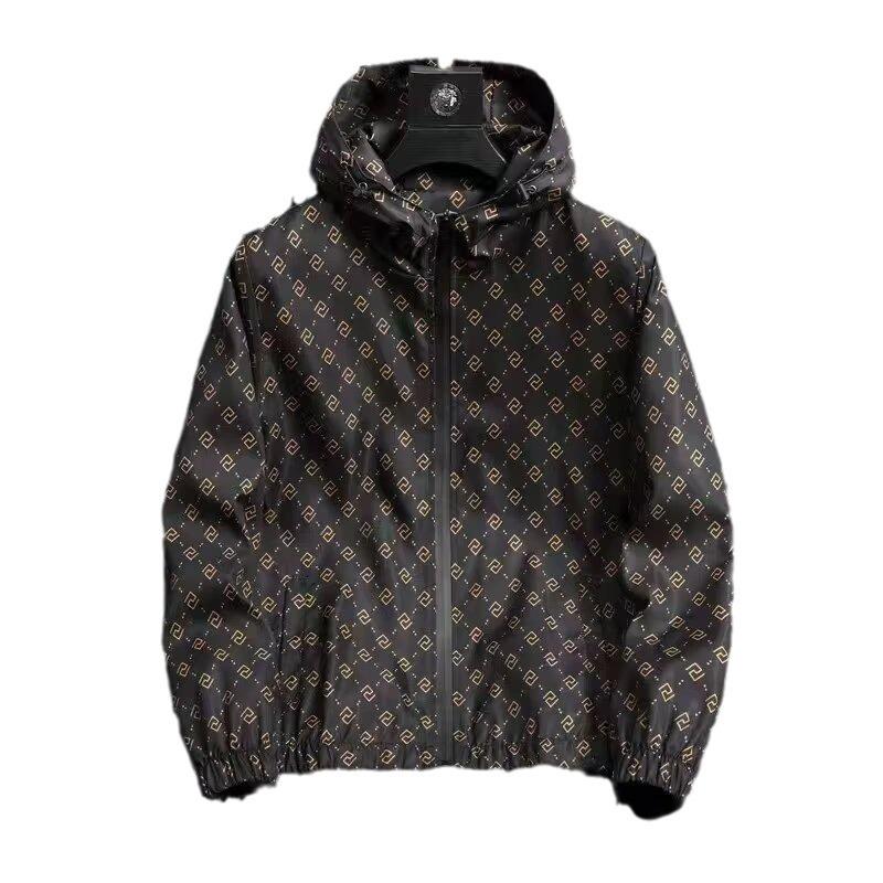 2024 Men's Ultra-Thin Plaid Hooded Jacket - UV Protection, Ice Silk Material for Outdoor Sun Safety