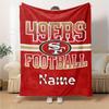 49Ers Football Team Logo Customized Your Name Blanket Lightweight And Comfortable Warm Blanket Suitable For Bed Home Chair Office Sofa Camping