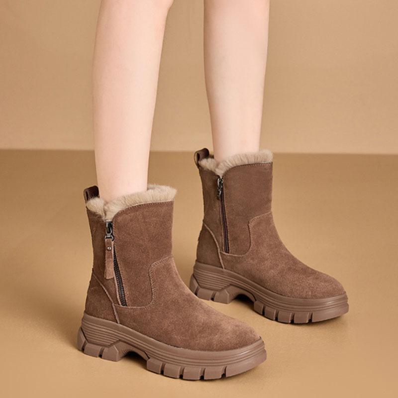 Snow Boots for Women 2025 New Winter Thick Cotton Warm Short Boots  Casual and Plush Outdoor Cotton Boots for Women