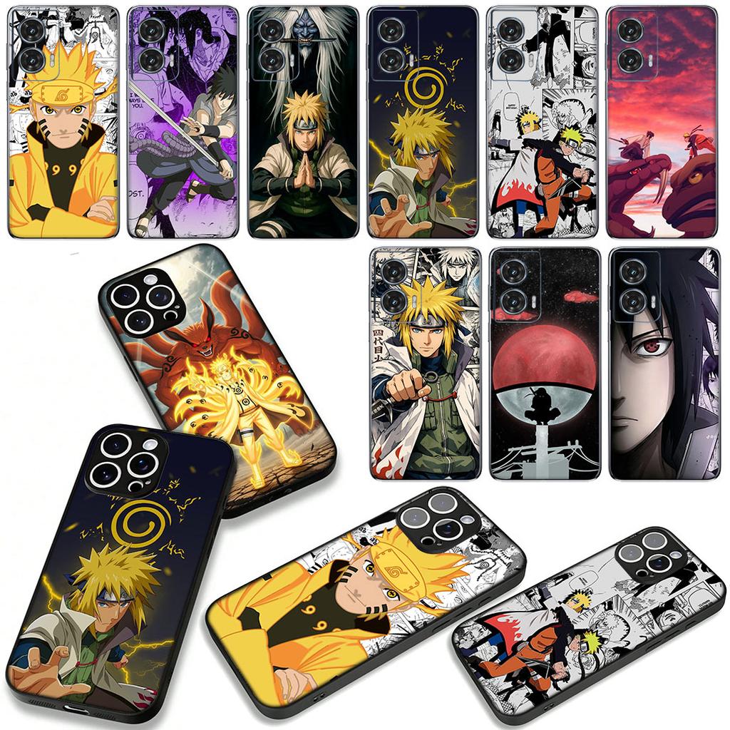 Uchiha Sasuke Narutos Namikaze Minato Case for Motorola Moto G54 G05 G24 G55 G85 G15 G57 G86 Power Edge 50 30 Fusion neo Pro