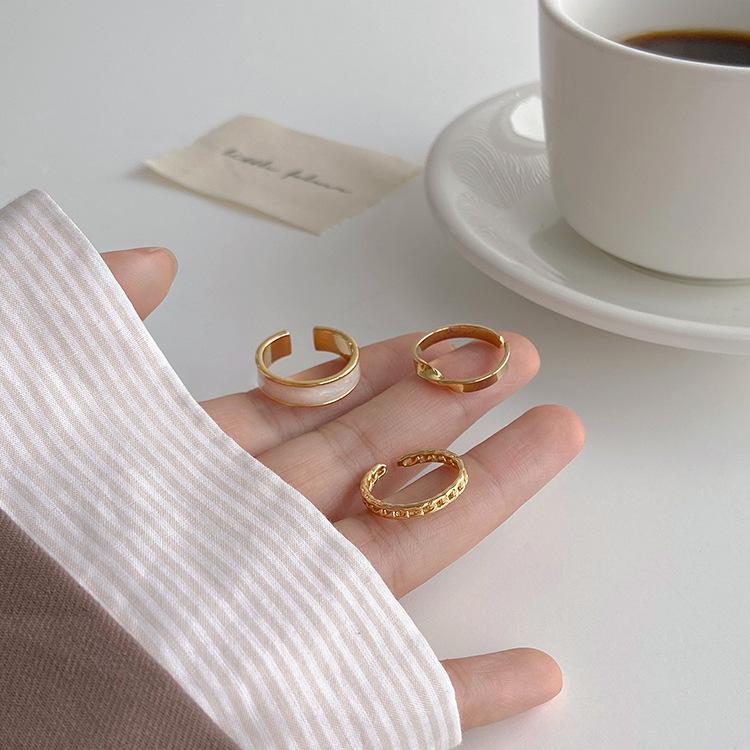 Adjustable Women's Ring Vegetable Ring Square Index Finger Fashion Personality Simple Clean Ins Style Girl Summer Beach Vacation Jewelry Finger Ring