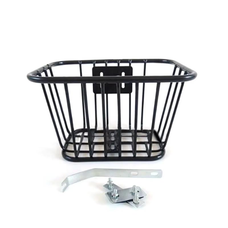 1 Sæt Justerbar Sort Cykel Bagkurv Nem at Installere Cykel Bagkurv Fast Holdbar Metal Mountainbike Kurv