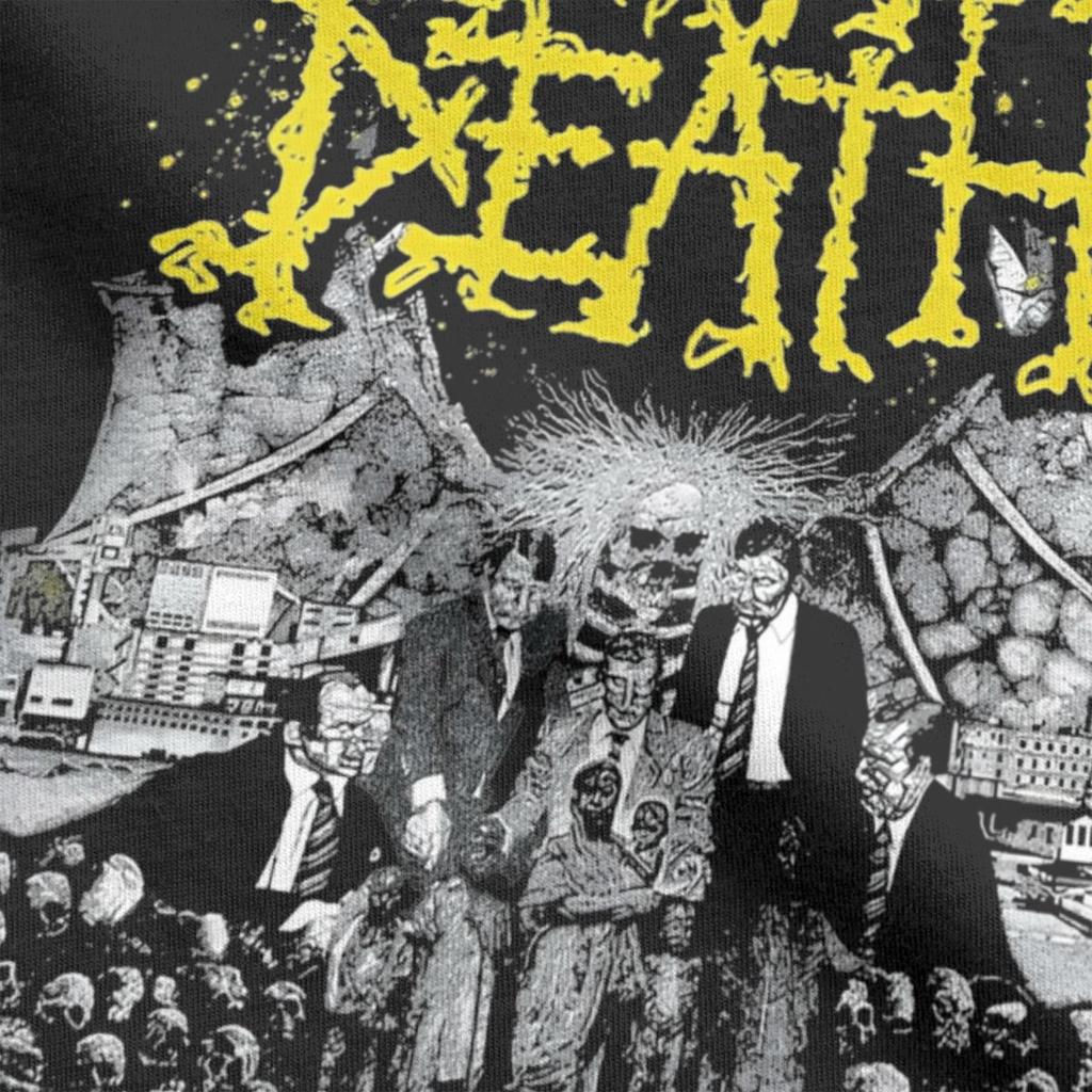 Napalm Death T Shirts Men's Cotton Novelty T-Shirts Round Neck Band Tee Shirt Short Sleeve Clothing Plus Size