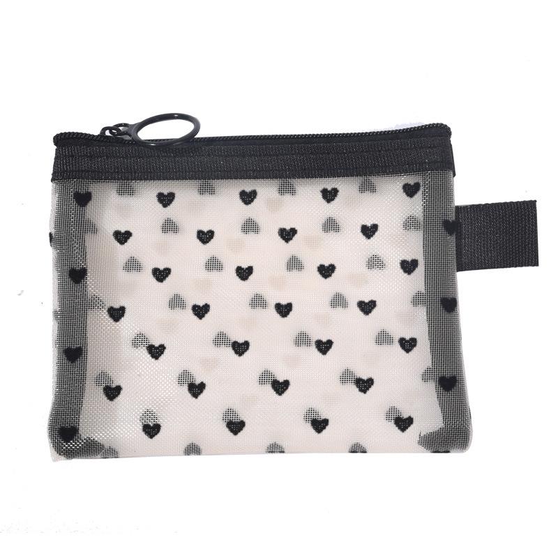 Large Capacity Transparent Mesh Cosmetic and Toiletry Bag - Portable Travel Storage