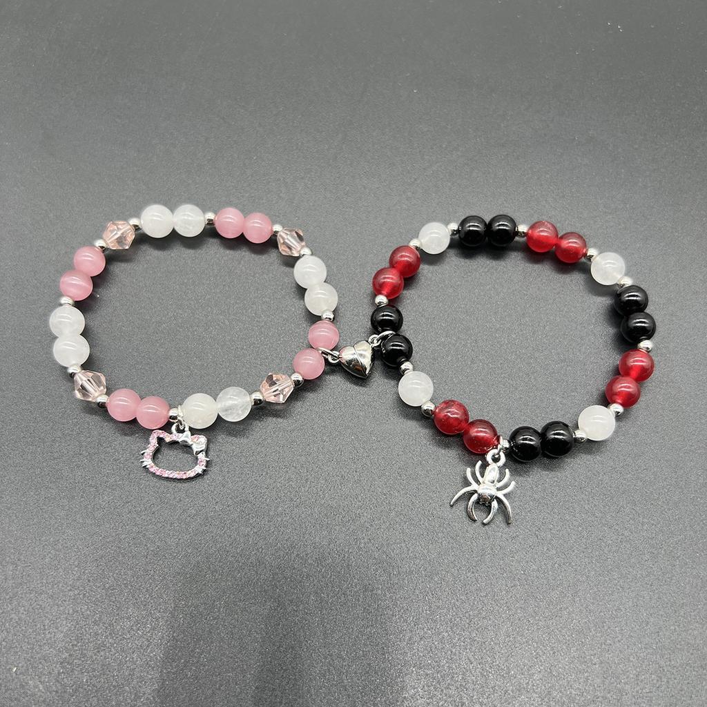 DIEZI Ethnic Friendship Natural Stone Beads Magnetic Bracelets Bohemian Yoga Charm Bracelet For Women Men Party Couple Jewelry
