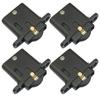 4pcs Sliding Doors Window Rollers Pulley Security Screen Sliding Rollers Wheels Replacement Pulley Cupboard Door Wheel Hardware