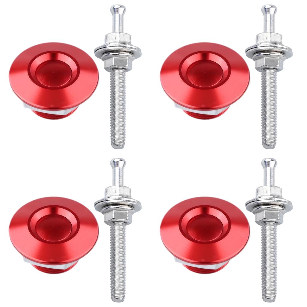 4pieces Carbon Fiber Hood Locks For Extra Security Insurance For Car Bonnet Car Hood Lock