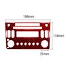Red Carbon Fiber Interior Central Console CD Cover Trim For Nissan 350Z 2006-09