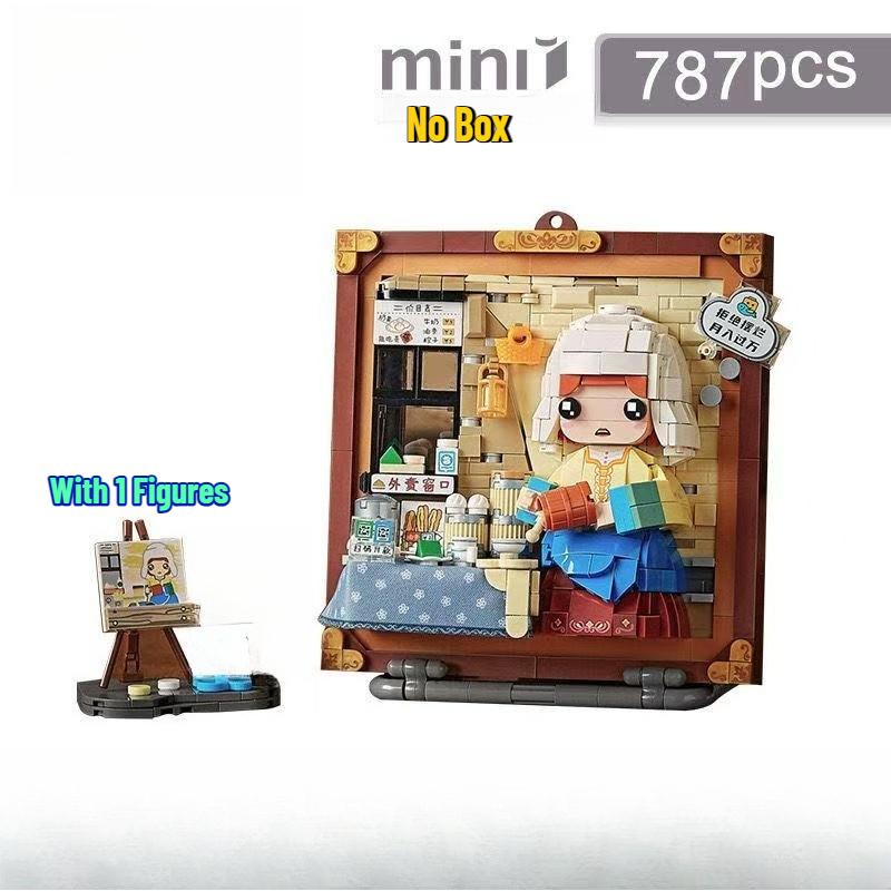 Světově proslulý olejomalba stavebnice kreativní montáž závěsná malba ozdoby sada kostek hračky dárky pro dospělé děti