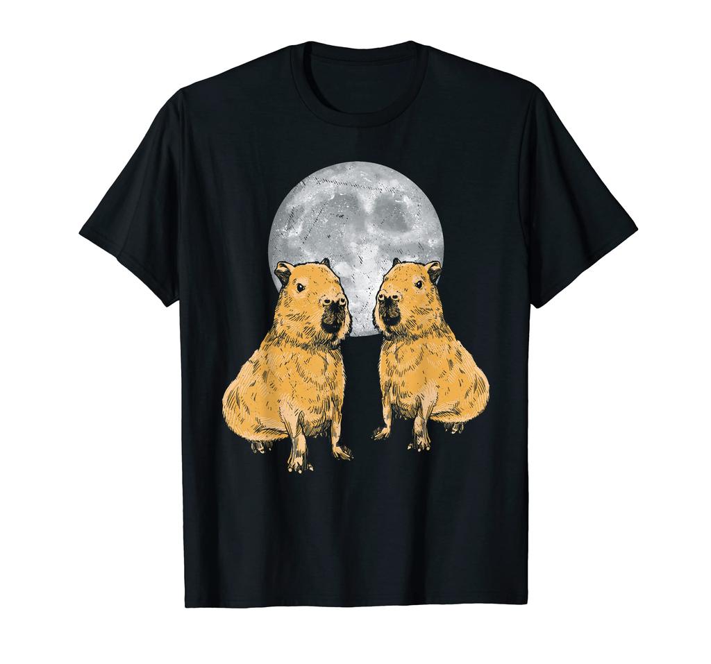 Capybara Moon Funny Capybara T-shirt