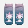 Harajuku 3D Print Unicorn Women Kawaii Ankle Licorne Chaussette Femme Calcetines Mujer Cute Art Socks Unisex