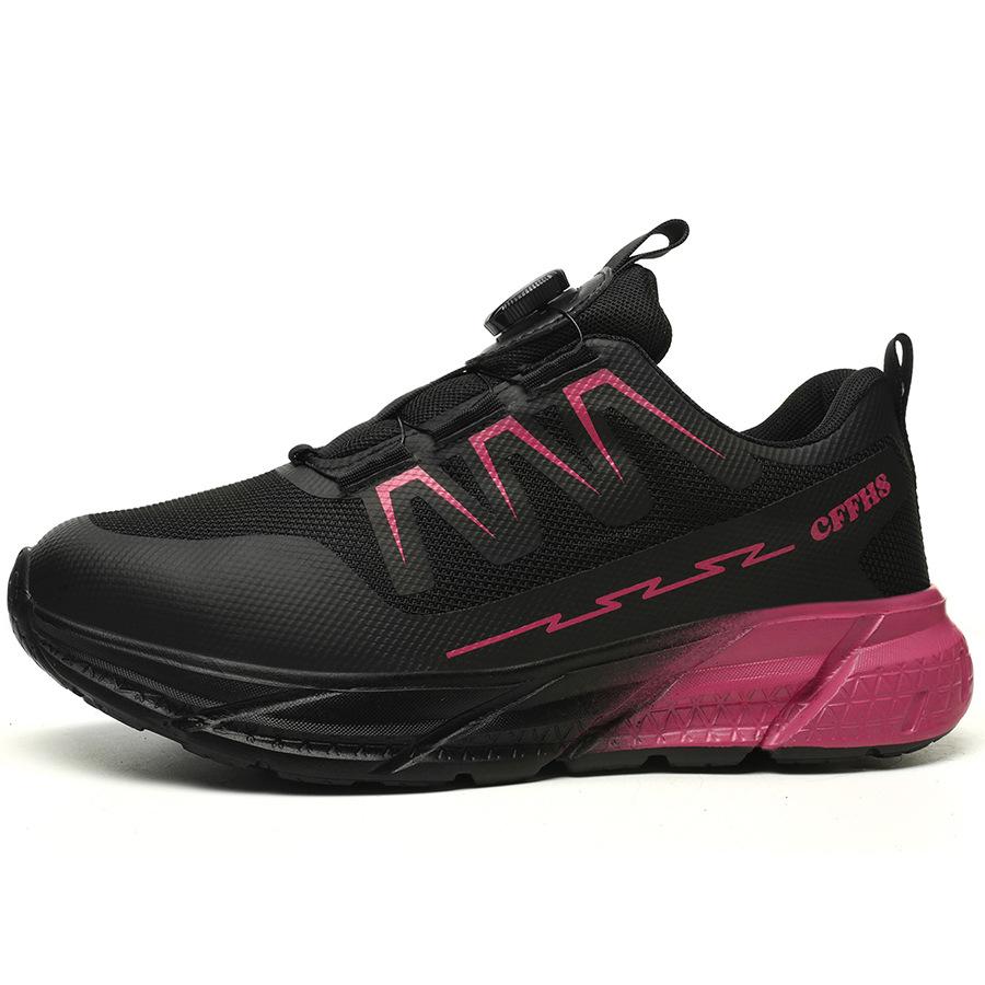 Fashion Rotating Button Safety Shoes Steel Toe Work Sneakers Breathable Safety Work Shoes Protective Labor Protection Shoes for Women