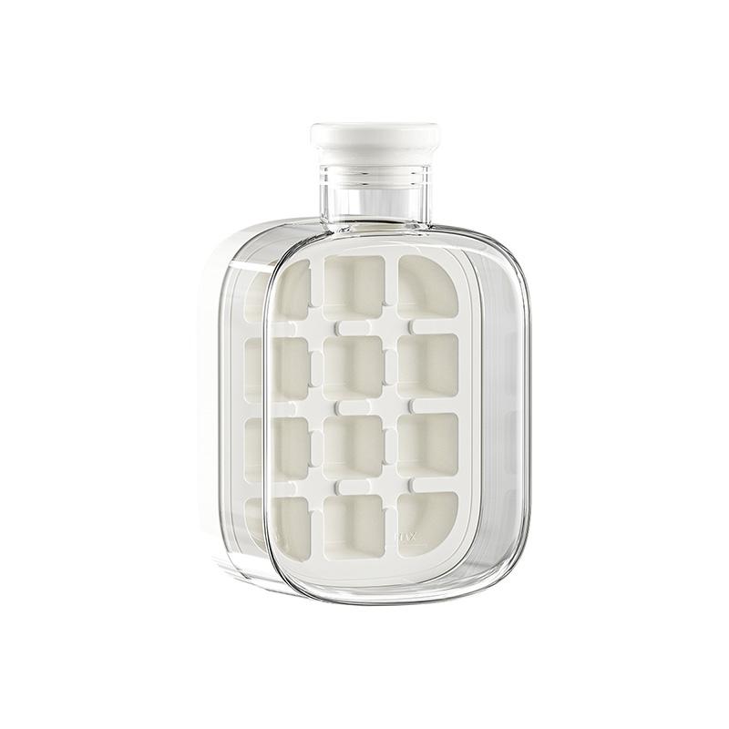 

500ML Ice Cube Maker Silicone Ice Cube Mold With Lids Large-capacity Ice Trays Food Grade Ice Maker Iced Cocktail Freeze Tools белый