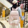 High-value schoolbag girl cute sweet large capacity leisure travel backpack simple middle and high school backpack