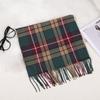 Stylish British Plaid Cashmere-Feel Scarf for Men & Children - Autumn/Winter Warm Shawl & Snood