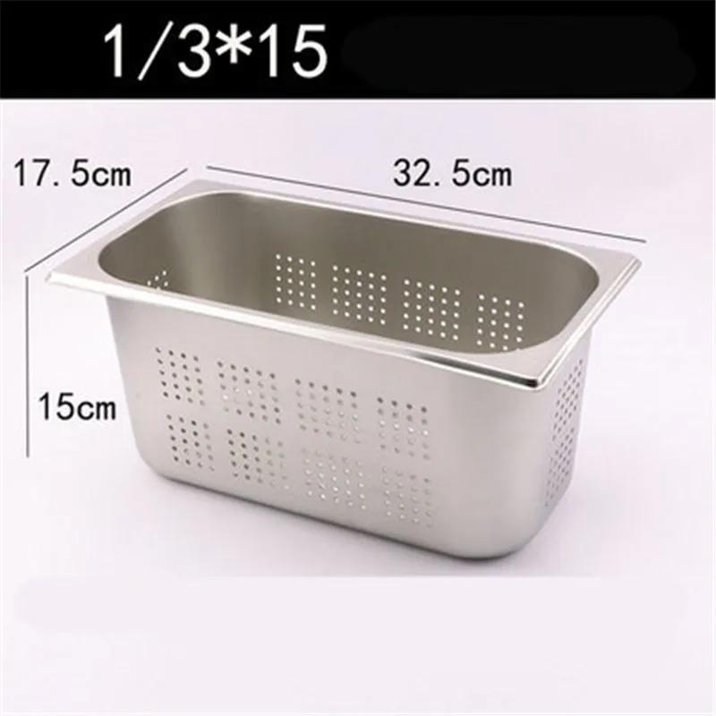 Heavy Duty Mirco-perforated Colander Stainless Steel Rectangle Strainer Fine Mesh Colander Kitchen Durable Strainer Rinse Drain