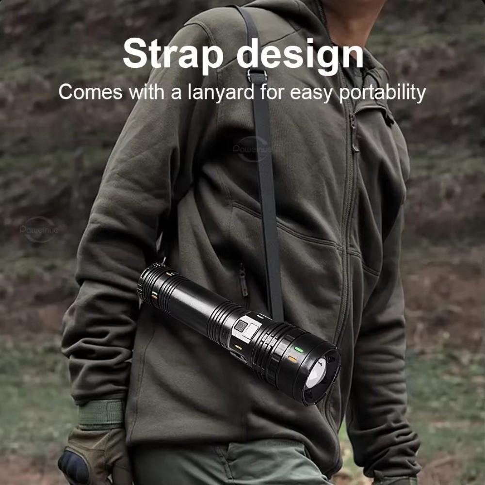Super Powerful LED Flashlights Waterproof Versatile Lighting Tools Rechargeable Long Range Flashlight