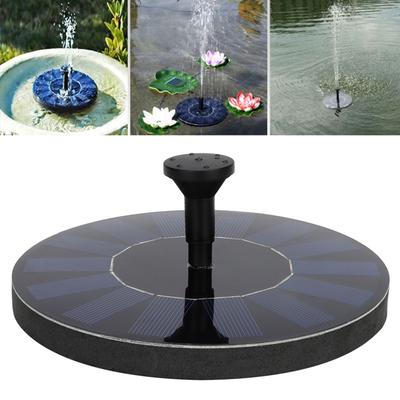 Solarbetriebener schwimmender Vogeltränke-Wasserfontänenpumpe Garten-Teich-Brunnen-Set
