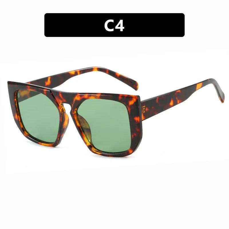 New Fashion Sunglasses Women with Square Large Frame Trendy Outdoor Sun Glasses Men Luxury Brand Design Eyewear Uv400 Eyeglass