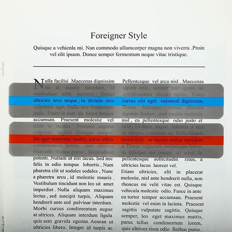 6ks Čtení zvýrazňující proužky Překryvy textů Značky Záložky